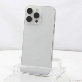 〔中古品〕 iPhone15 Pro Max 512GB ホワイトチタニウム MU6V3J／A SIMフリー【349】