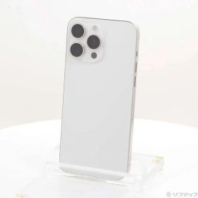 〔中古品〕 iPhone15 Pro Max 512GB ホワイトチタニウム MU6V3J／A SIMフリー【348】