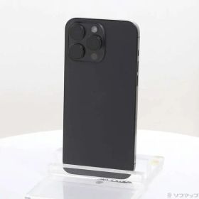 〔中古品〕 iPhone15 Pro Max 512GB ブラックチタニウム MU6U3J／A SIMフリー【377】
