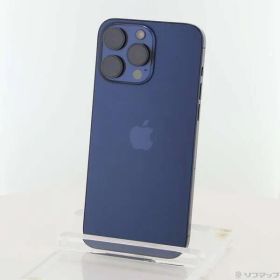 〔中古品〕 iPhone15 Pro Max 512GB ブルーチタニウム MU6X3J／A SIMフリー【349】