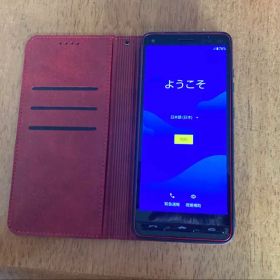 【最終値下げ】かんたんスマホ 素敵なカバーケース付き （14日までの出品）