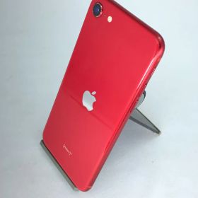 【中古・バッテリー劣化・フレームキズ有】iPhone SE(2020) 64GB レッド simロック解除済