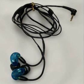 SHURE シュア se215 有線 イヤフォン 青 ケース付 良音 ゲーミング