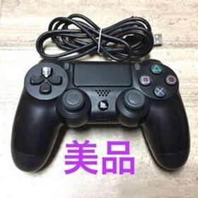 ★美品即決★PS4 SONY純正品 コントローラー デュアルショック4 後期型 ケーブル付 ブラック