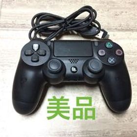 ★美品即決★PS4 SONY純正品 コントローラー デュアルショック4 後期型 ケーブル付 ブラック★