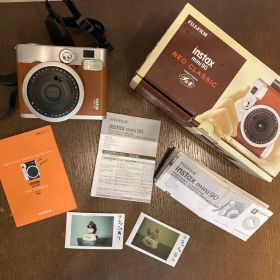 【動作確認済】チェキ instax mini 90 NEO CLASSIC 茶