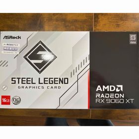 エーエムディー(AMD)のASRock RX9060XT steel legend 16GB(PCパーツ)