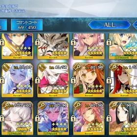 FGOデータ星5キャラ多数