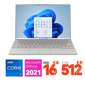 富士通 ノートパソコン 14 型(インチ) FMV LIFEBOOK UH90/H1 FMVU90H1H [フロストグレー] 第13世代 インテル Core i7 1360P(Raptor Lake) 12コア メモリ:16GB(LPDDR5 PC5-51200) ストレージ:SSD：512GB Windows 11 Home 64bit Wi-Fi 6 1GbE 展示品 Office2021