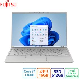 富士通(FUJITSU) ノートパソコン 富士通 FMV LIFEBOOK UH90/H1 FMVU90H1H/Core i7/16GB/512GB/14.0型/Windows 11/MS Office Home and Business 2021/展示品