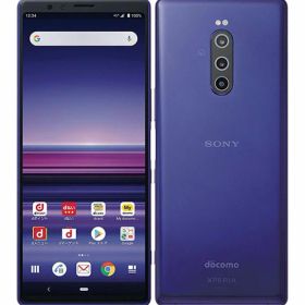 【中古】【安心保証】 Xperia 1 SO-03L[64GB] docomo パープル
