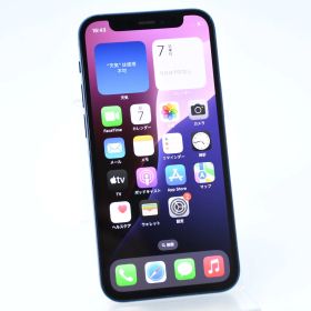 【バッテリー最大容量 100％＊液晶美品】 au SIMフリー iPhone12 mini 64GBブルー