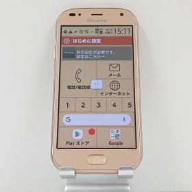 らくらくスマートフォン me F-01L ドコモ ゴールド 送料無料 本体 c13933
