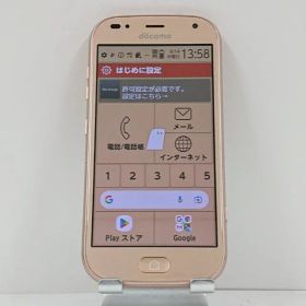 らくらくスマートフォン me F-01L ドコモ ゴールド 送料無料 本体 c13920