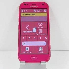 らくらくスマートフォン me F-01L ドコモ ピンク 送料無料 本体 c13966