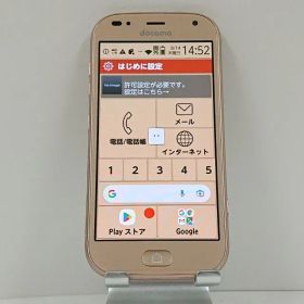 らくらくスマートフォン me F-01L ドコモ ゴールド 送料無料 本体 c13929