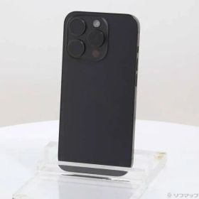 〔中古品〕 iPhone15 Pro 128GB ブラックチタニウム MTU73J／A SIMフリー【262】