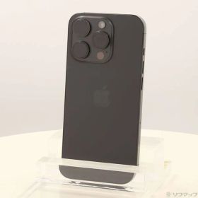 〔中古品〕 iPhone15 Pro 128GB ブラックチタニウム MTU73J／A SIMフリー【269】