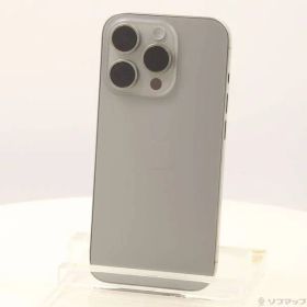 〔中古品〕 iPhone15 Pro 128GB ナチュラルチタニウム MTU93J／A SIMフリー【295】