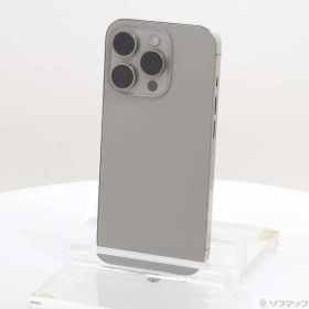 〔中古品〕 iPhone15 Pro 128GB ナチュラルチタニウム MTU93J／A SIMフリー【348】
