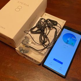 Sony Xperia8 sov42 本体 ブラック イヤフォン付き