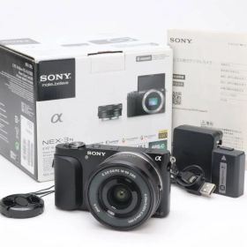 AB+ (良品) SONY ソニー α NEX-3N E PZ 16-50mm パワーズームレンズキット ブラック シャッター回数5222 初期不良返品対応 111-167