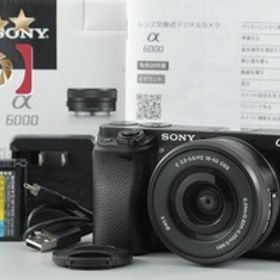 【中古】SONY ソニー α6000 ILCE-6000L ブラック パワーズームレンズキット 元箱付き
