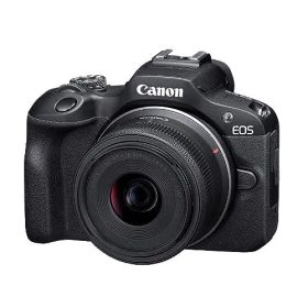 【中古】Canon ミラーレス一眼カメラ EOS R100 標準ズームレンズキット(RF-S18-45) ブラック/APS-C/約356g EOSR100-1845ISSTMLK