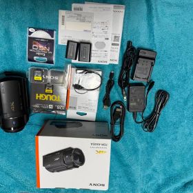 ブラックSONY FDR-AX45AビデオカメラSDカードTOUGH 128G他