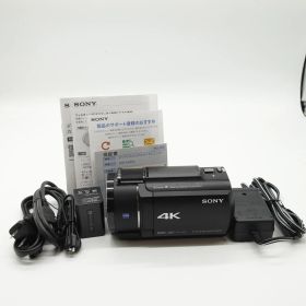 ■ほぼ新品■ SONY SONY(ソニー) 4K ビデオカメラ Handycam FDR-AX45A(2022年モデル) ブラック 内蔵メモリー64GB 光学ズーム20倍 空間光学手ブレ補正 FDR-AX45A B