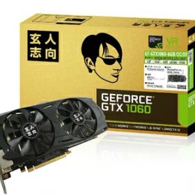 【中古】 玄人志向 ビデオカードGEFORCE GTX 1060搭載 GF-GTX1060-6GB/OC/DF