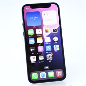 【動作可＊電池100 %＊液晶美品】 au SIMフリー iPhone12 mini 64GBブルー