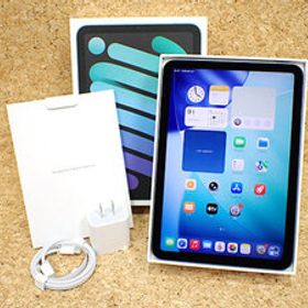 【中古 美品】iPad mini 8.3インチ 7世代 Wi-Fi 128GB スペースグレイ MXN63J/A 2024年秋 本体 未使用付属 バッテリー容量100％(QMA285-1)