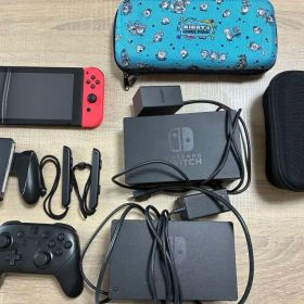 Nintendo Switch 本体 周辺機器赤/青 プロコントローラー付き