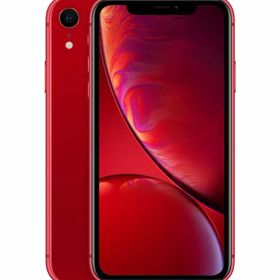 【中古】【安心保証】 iPhoneXR[64GB] au レッド