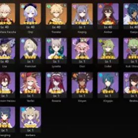 👑 👑 アジア 冒険ランク 46 👑 5x 星5 星 👑 20 チャーズ 👑 七七 👑 刻晴 👑 楓原 楓原万葉 👑