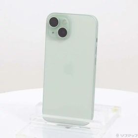 【中古】Apple(アップル) iPhone15 128GB グリーン MTMM3J／A SIMフリー 【349-ud】