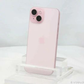 【中古】Apple(アップル) iPhone15 128GB ピンク MTMJ3J／A SIMフリー 【349-ud】