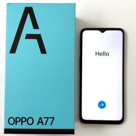 OPPO A77 オッポ スマホ スマートフォン本体 付属品箱付きブラック