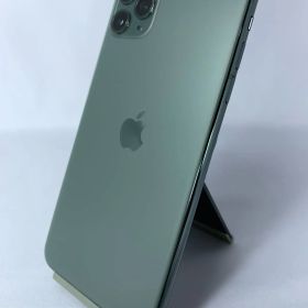 【中古】【展示使用品・画面キズ有・simロックあり・ネットワーク利用制限△】iPhone 11 ProMax 64GB ミッドナイトグリーン 3F913J/A(94％)
