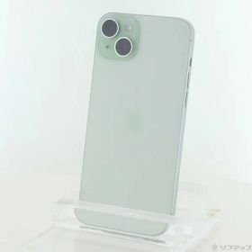 〔中古品〕 iPhone15 Plus 128GB グリーン MU0E3J／A SIMフリー【258】