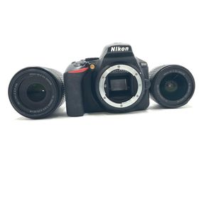 ニコン(Nikon)の【全額返金保証】【最速発送】Nikon デジタル一眼 D5600 ダブルズームキット ブラック 動作確認済(デジタル一眼)