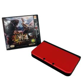 【中古】 Nintendo 3DS LL SPR-001 レッド ニンテンドー ゲーム機 モンスターハンター4 任天堂 中古 C10694731