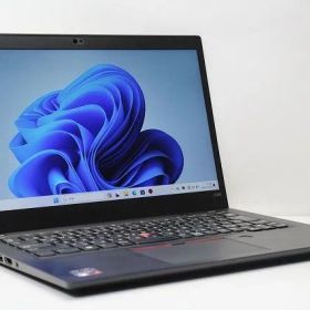 値下げ ノートパソコン 中古 Windows11 Lenovo ThinkPad X395 Ryzen 5 PRO 3500U メモリ8GB SSD256GB WPS offce搭載 カメラ 13.3インチ