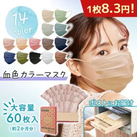 ≪2点以上で1,400円★11日9:59迄≫ マスク 不織布 大容量 60枚 アイリスオーヤマ アイリスヘルスケア 小さめ ふつう 大きめ 不織布マスク プリーツ 白 カラー プリーツマスク カラーマスク APN-60 *【メール便】【代金引換不可・日時指定不可】