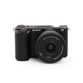 【中古】 (ソニー) SONY VLOGCAM ZV-E10 II パワーズームレンズキット ブラック【中古カメラ デジタル一眼】 ランク：AB