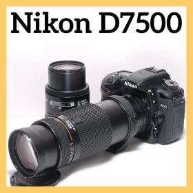 美品✨高速連写✨Nikon D7500✨ スマホ転送✨超望遠レンズ✨ダブルレンズ