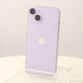 〔中古品〕 iPhone14 128GB パープル MPUY3J／A SIMフリー【262】