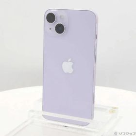 〔中古品〕 iPhone14 128GB パープル MPUY3J／A SIMフリー【198】
