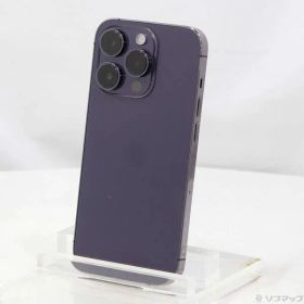 〔中古品〕 iPhone14 Pro 256GB ディープパープル MQ1E3J／A SIMフリー【305】
